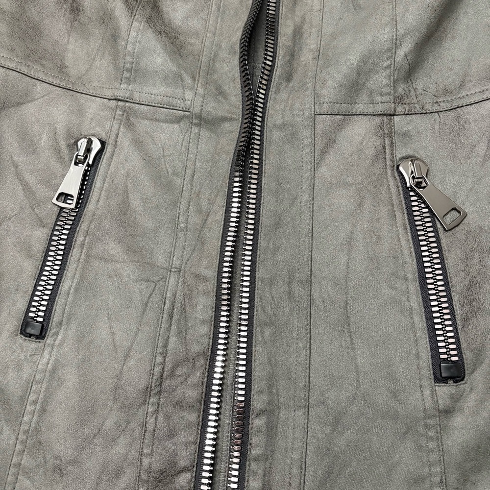 Joseph Ribkoff Charcoal Jacket with Zipper Accents - Picture 8 of 9